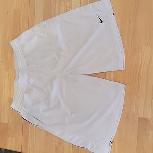 Nike XL white gym shorts